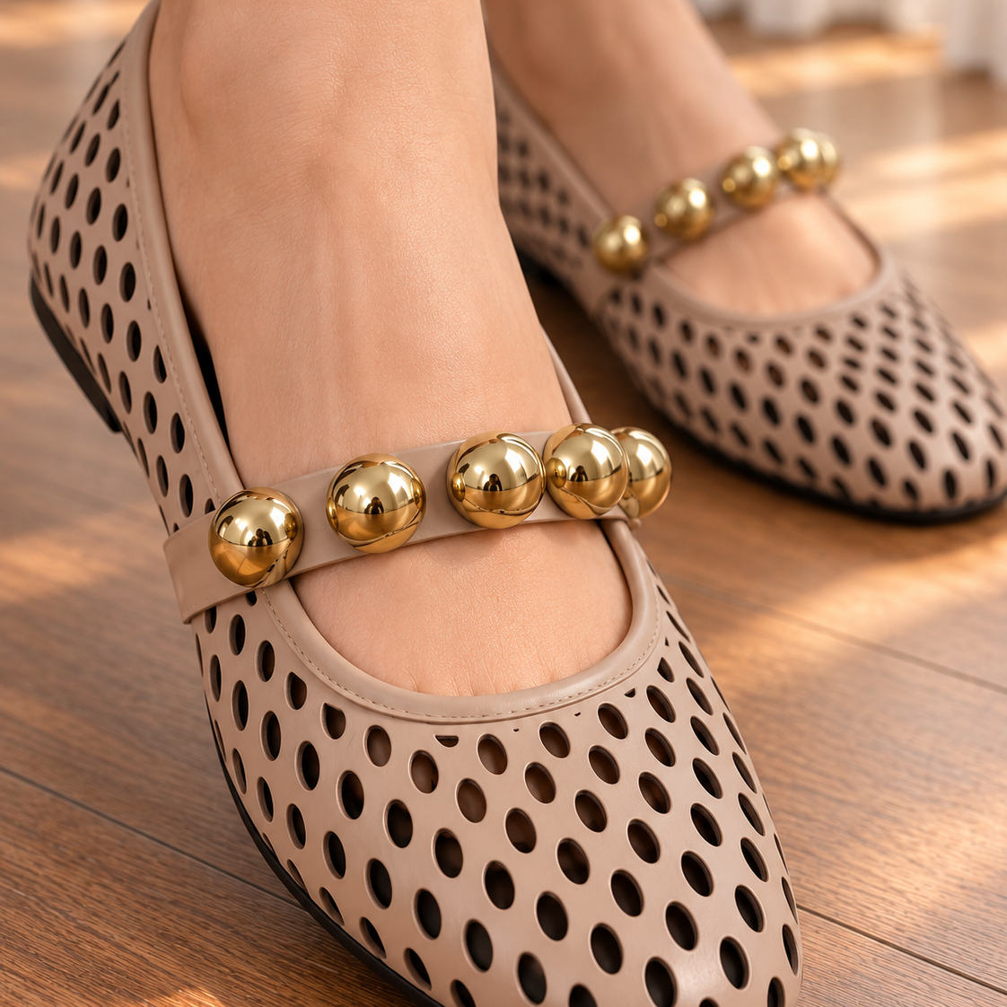 Camellia Ballet Pumps