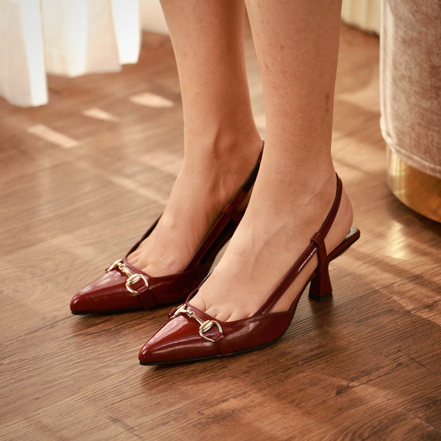 Emily Horsebit Slingback Heel