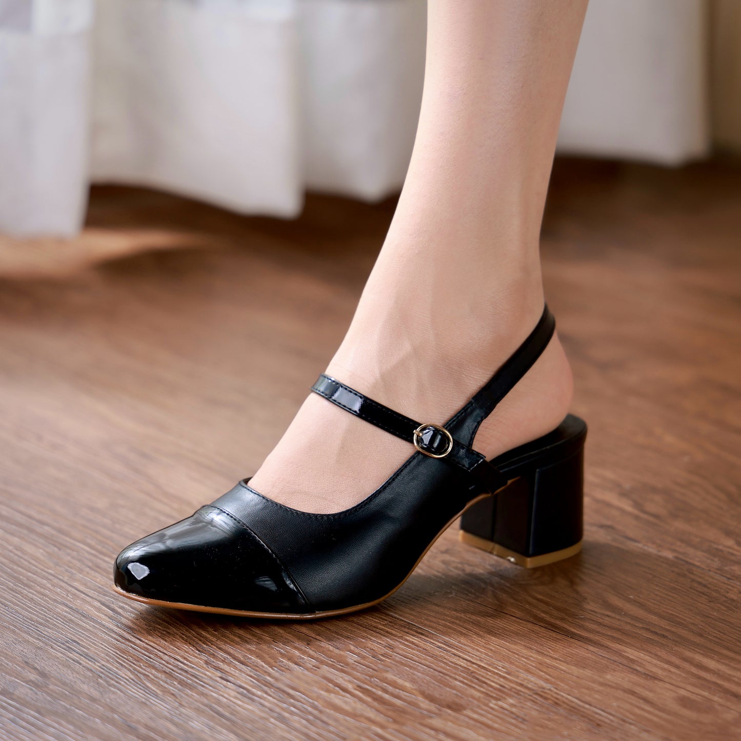 Mary Jane Matte Pumps