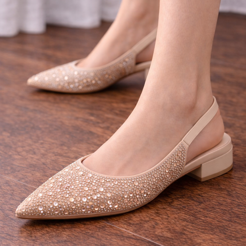 Elaya Rhinestone Flats