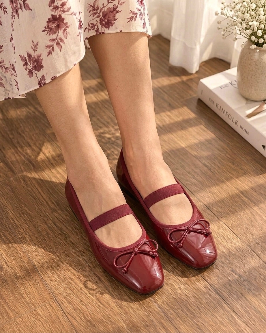Ballerina Bow Ballet Pumps