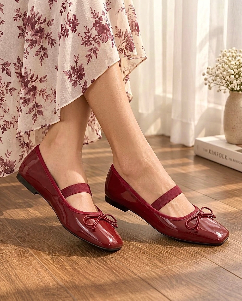 Ballerina Bow Ballet Pumps