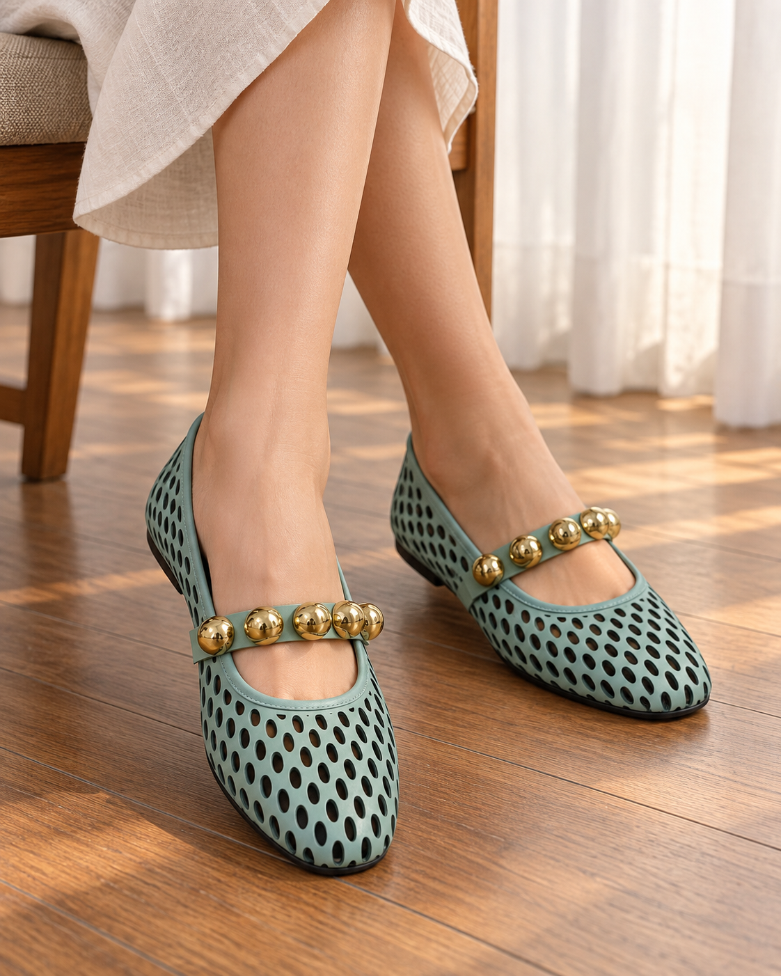 Camellia Ballet Pumps