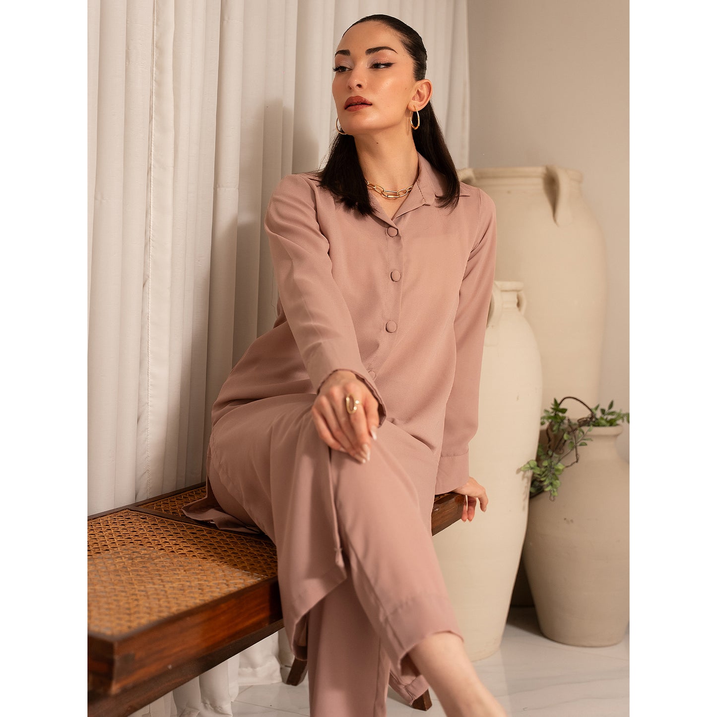 Pink Minimal Co-Ord Set