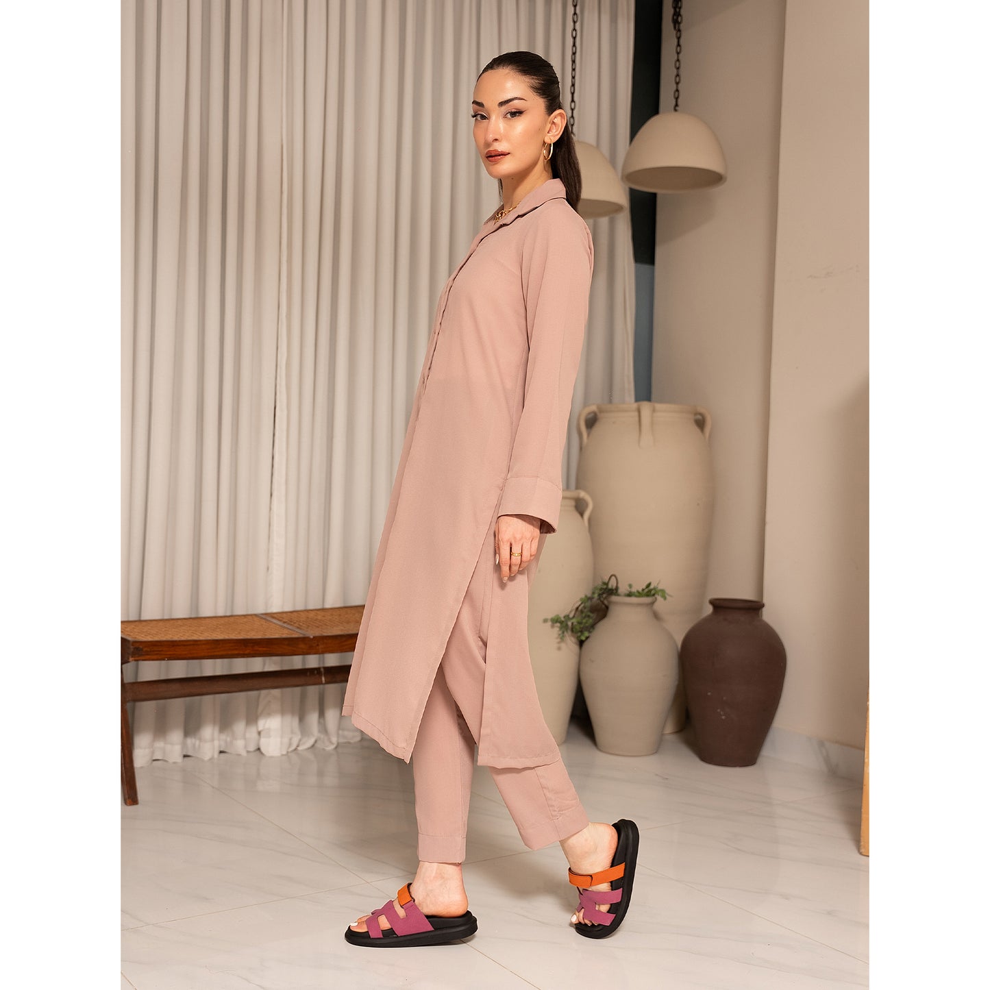 Pink Minimal Co-Ord Set