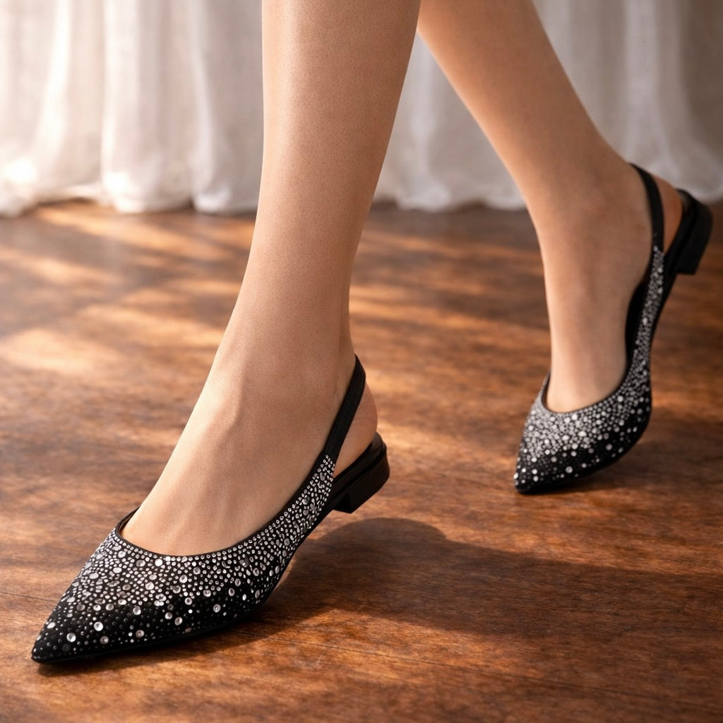 Elaya Rhinestone Flats