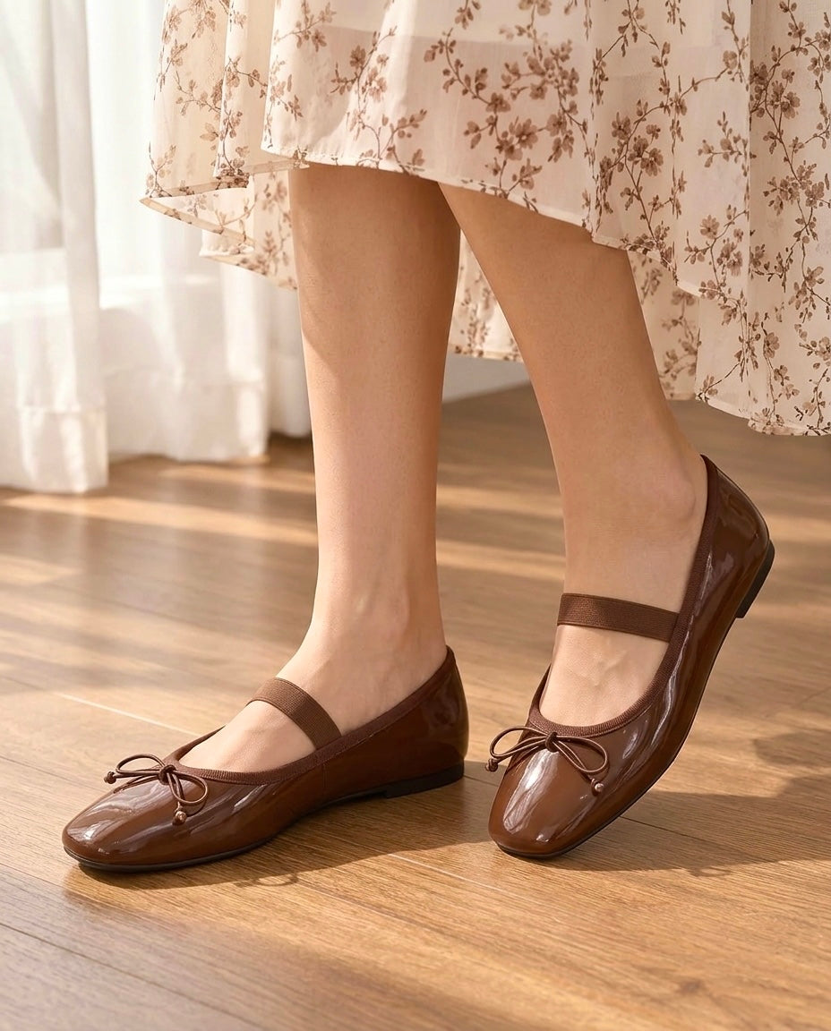 Ballerina Bow Ballet Pumps