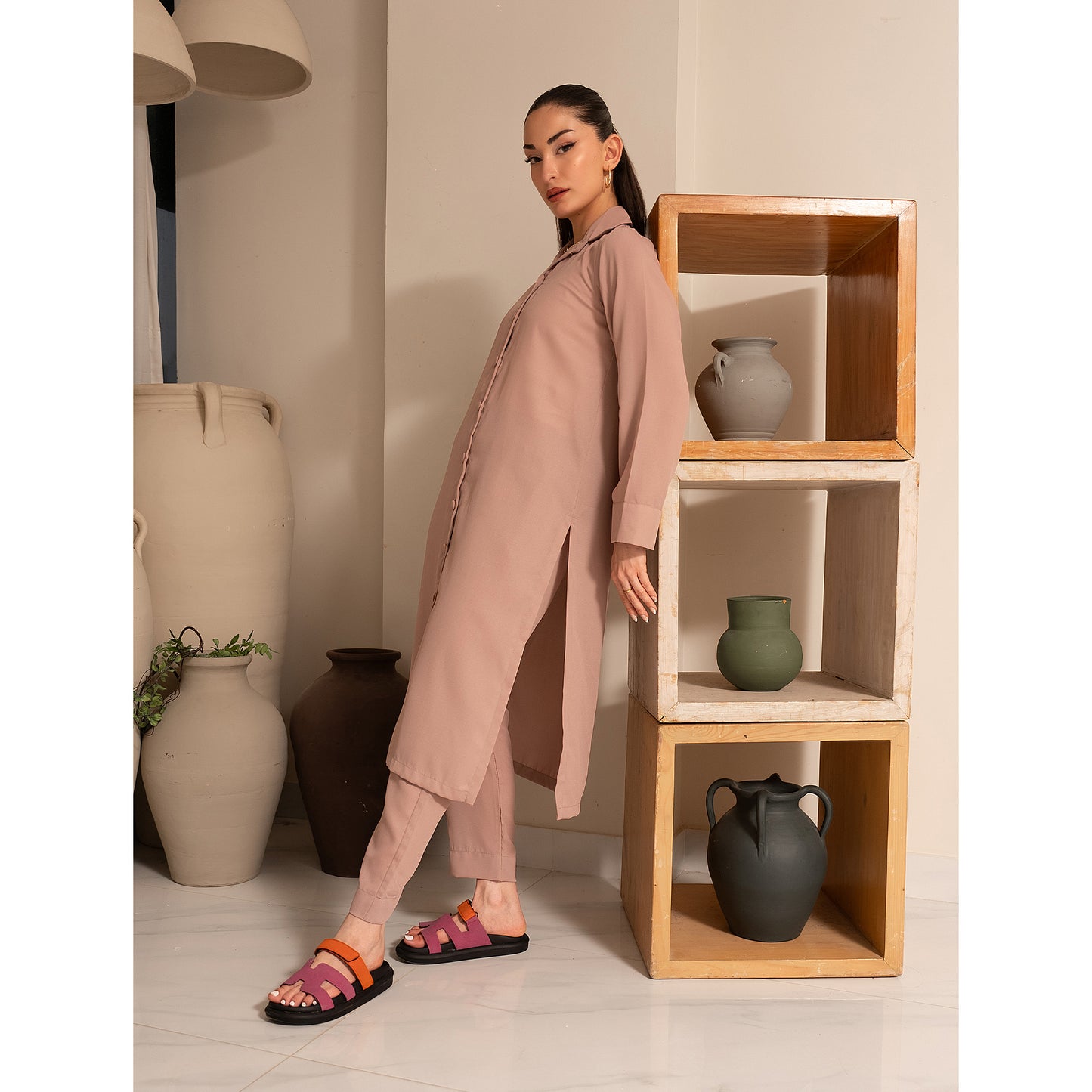 Pink Minimal Co-Ord Set