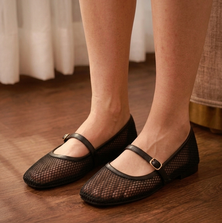 Amanda Ballet Net Pumps