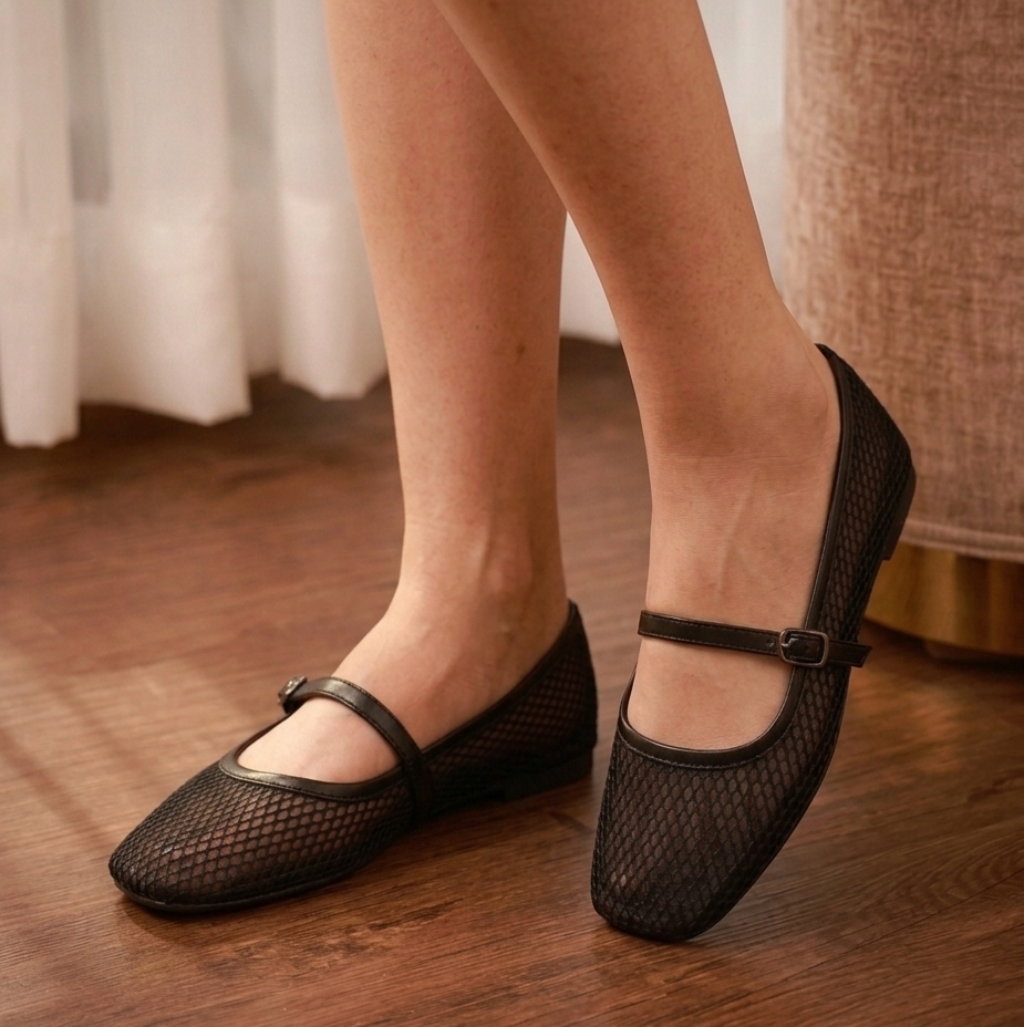 Amanda Ballet Net Pumps